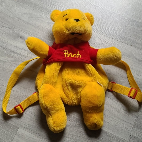 Disney Other - Vintage Pooh Bear Plush Backpack